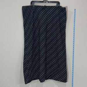 Plus Size Lane Bryant Black Striped Skirt. Size 22/24.